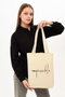 Zoozie Bags 0542 Bolso de Mano Tote de Algodón Crema 35 x 40 x 8 cm